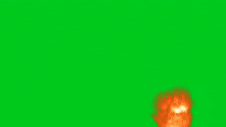 A gif of an explosion on a green-screen background.